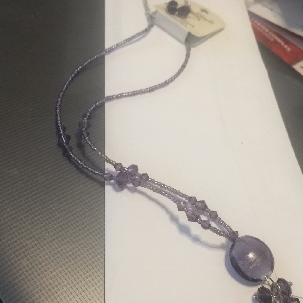 BRAND new necklace and earring set
